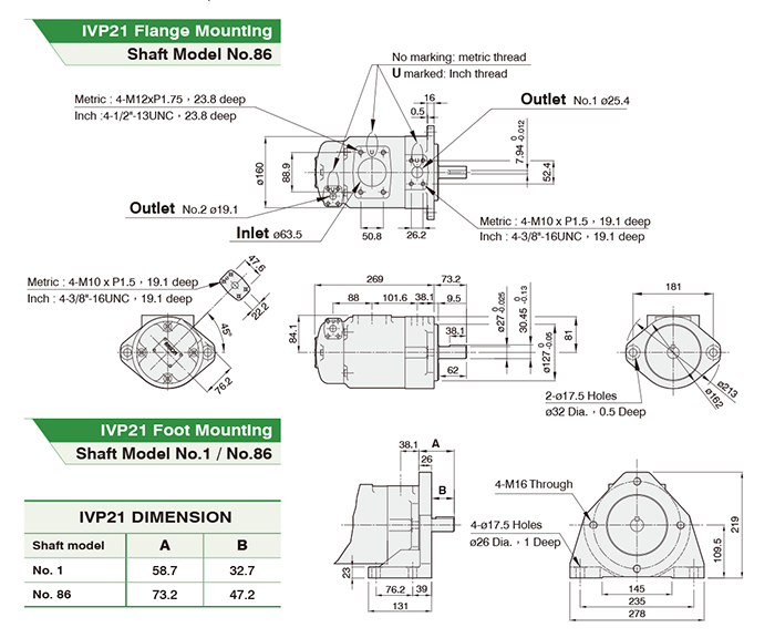 IVP21 Hydraulic Double Pumps - ANSON Professional Fixed Pumps Supplier ...